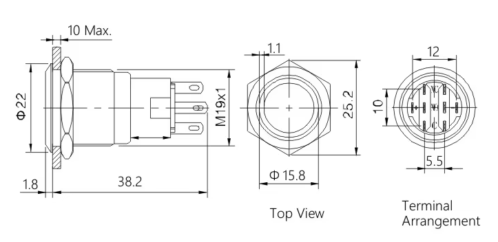 Metal Push Button Switch