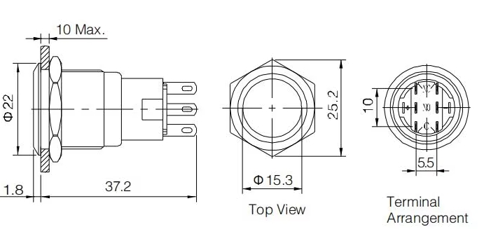Emergency Push Button Switch