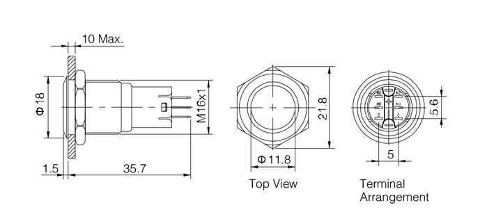 Metal Push Button Switch