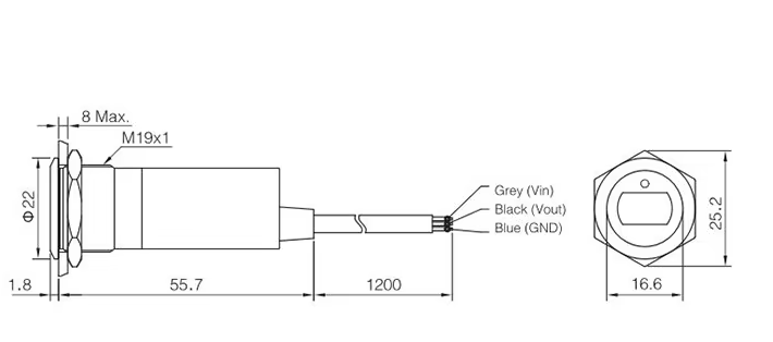 Stainless Steel Contactless Sensor Switch