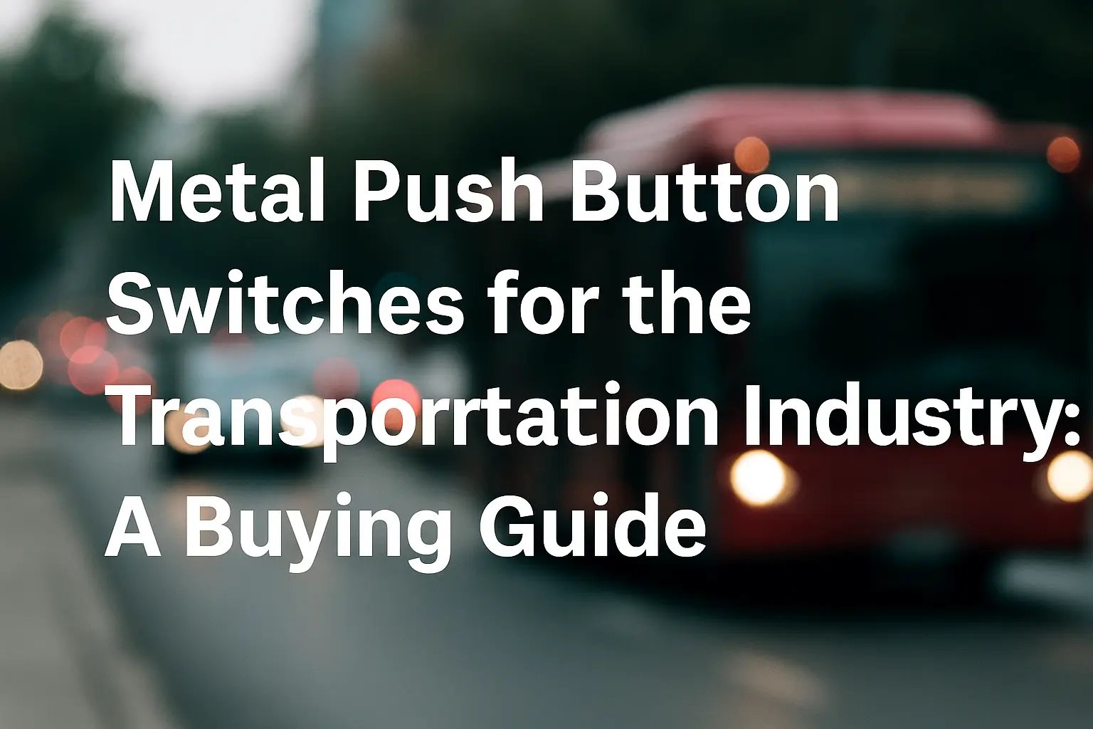 Metal Push Button Switches for the Transportation Industry – Buying Guide