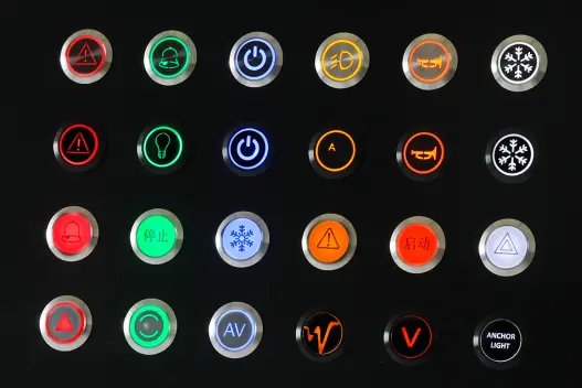 ONPOW Push button use on the amplifier—Custom colors and symbols