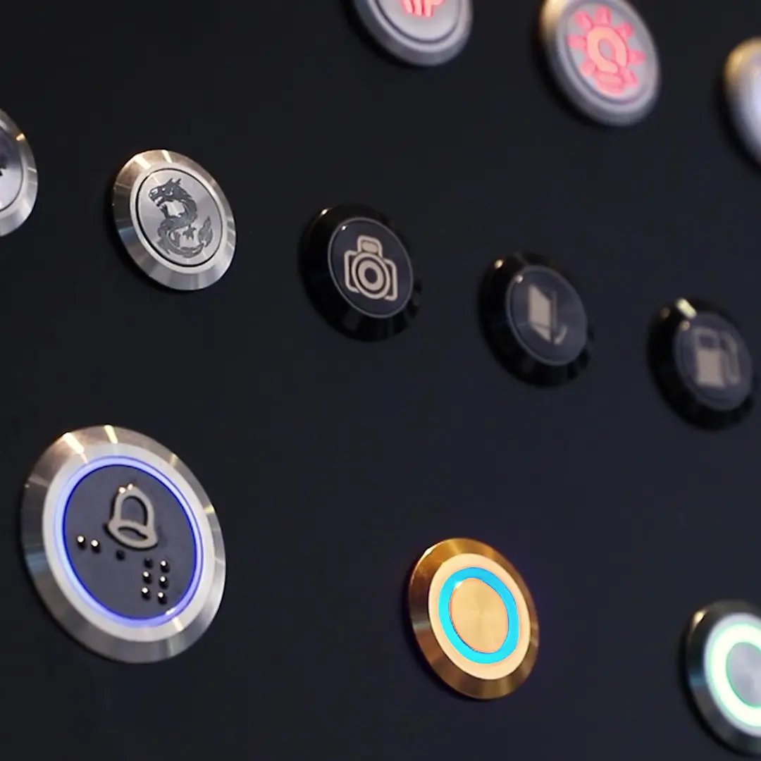 What is a push button switch used for?