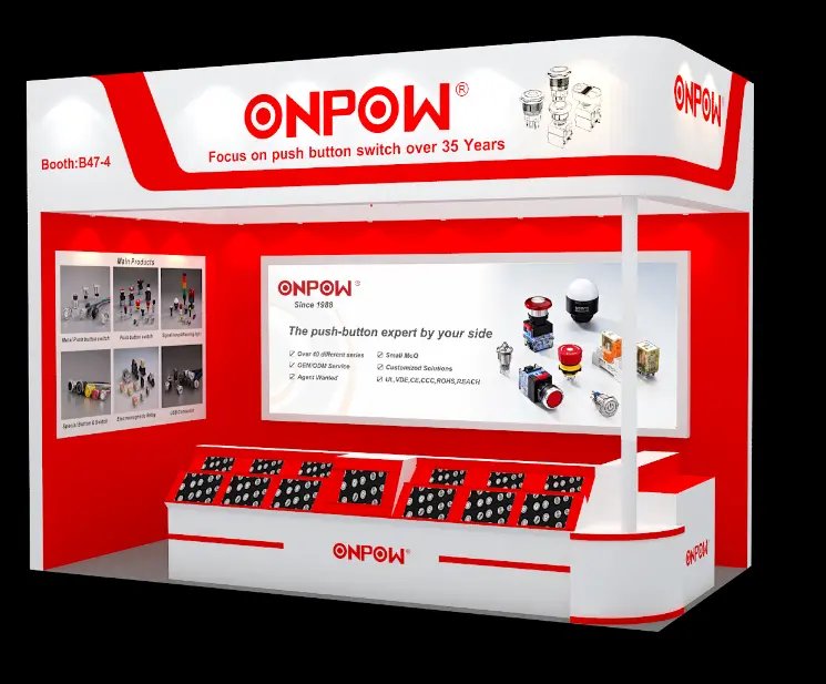 ONPOW PUSH BUTTON SWITCH BOOTH